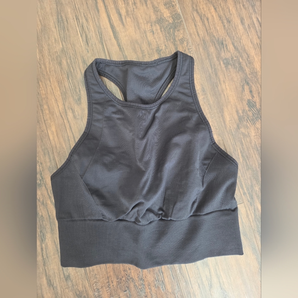 lululemon athletica Black High-Neck Sports Bra